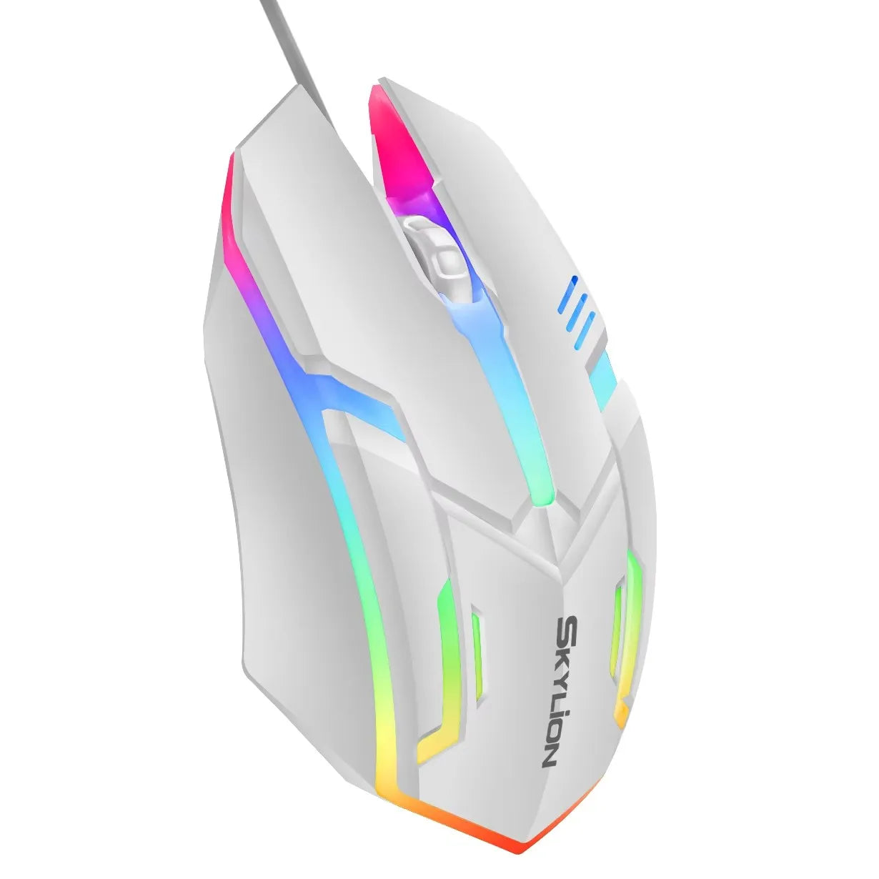 F1 Wired 3 Keys Mouse Colorful Lighting Gaming