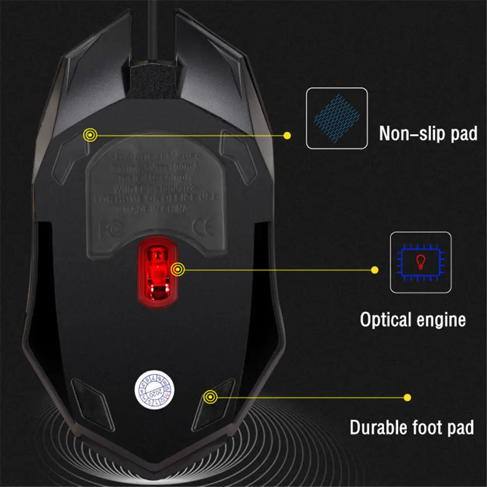 Sports LED Luminous Backlit USB Gaming Mouse