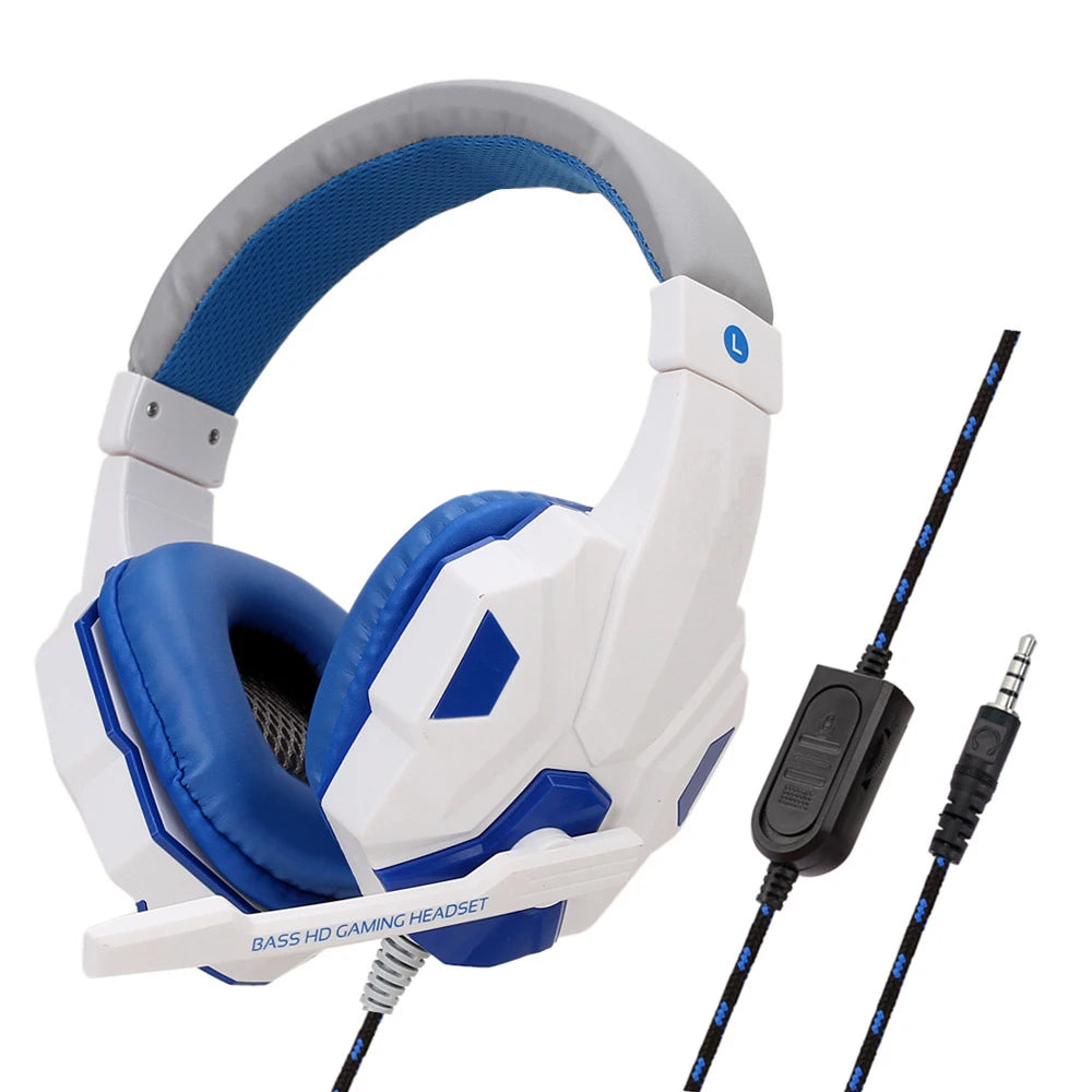 Gaming Headphones Bass Stereo Gamer Headset With Microphone