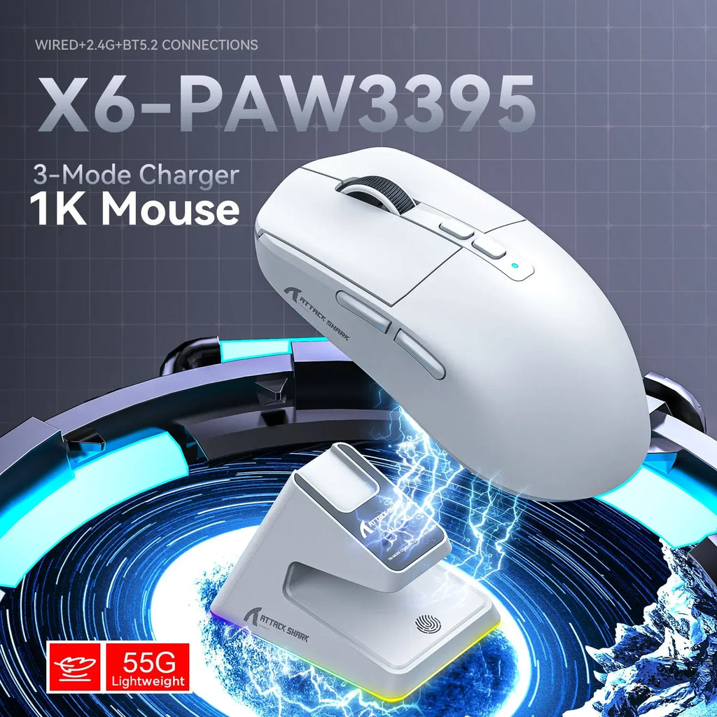 Attack Shark X6 Bluetooth Mouse Gaming