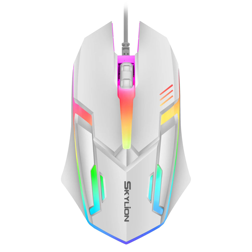 F1 Wired 3 Keys Mouse Colorful Lighting Gaming